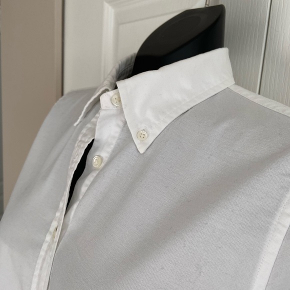 Lands End classic cotton white shirt - Picture 6 of 9